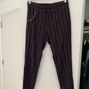Zara Mens Striped Trousers